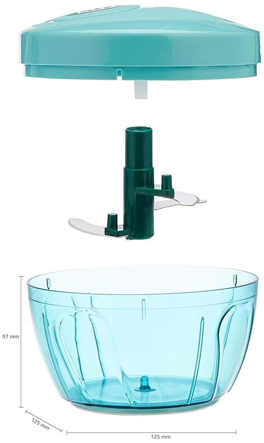 3 Blade Maual Chopper Mini Handy and Compact Chopper for Effortlessly Chopping Vegetables and Fruits for Your Kitchen