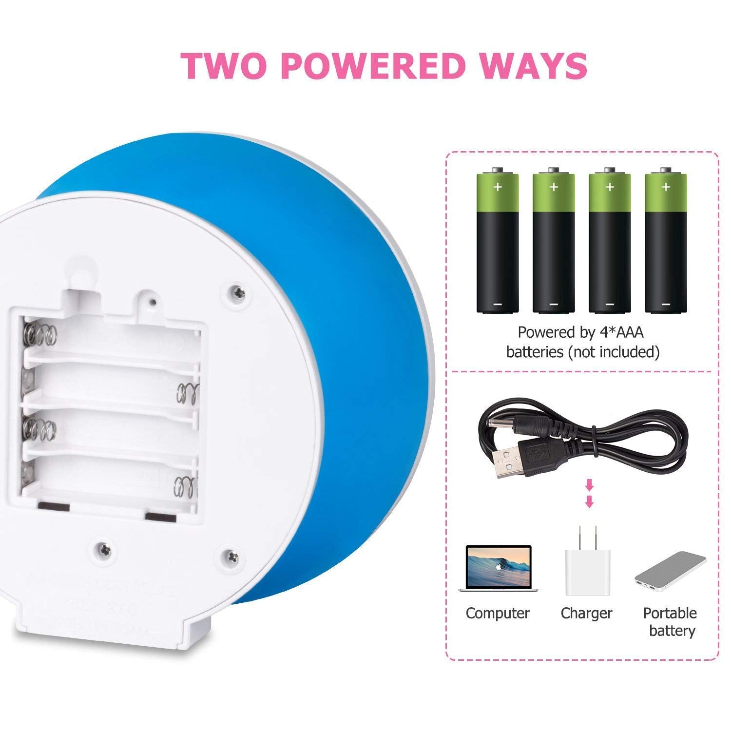 Star MAKER Projector Night Light – Romantic LED Sky Projector Lamp with USB Cable – Colorful Rotating Galaxy Light for Bedroom, Kids, and Home Décor (Assorted Color)