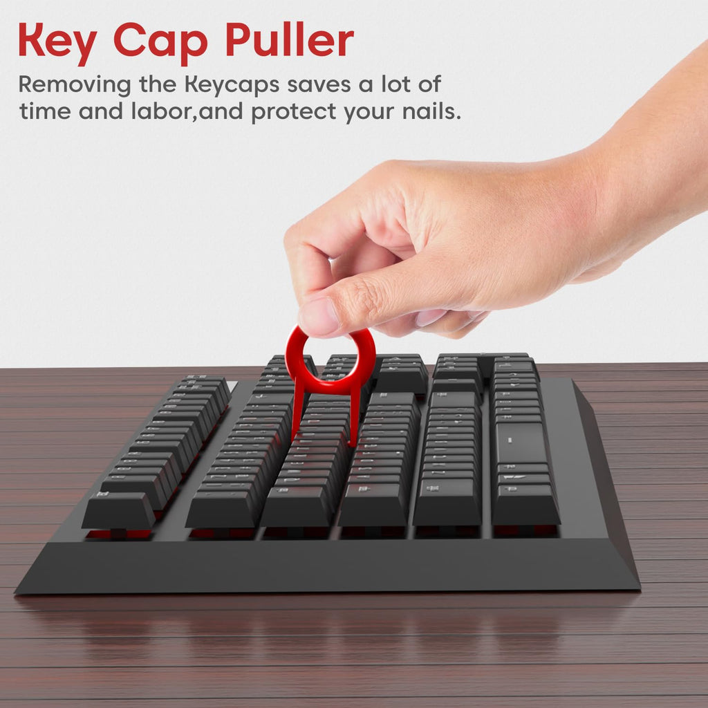 Sounce Cleaning Soft Brush Keyboard Cleaner 5-in-1 Multi-Function Computer Cleaning Tools Kit Corner Gap Duster Keycap Puller for Bluetooth Earphones Lego Laptop AirPods Pro Camera Lens (Black)